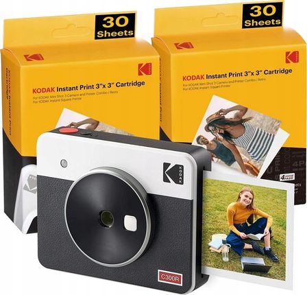 Kodak Mini Shot 3 Biały Retro + Wkłady