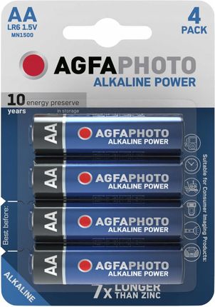 Agfaphoto 4X Bateria Aa Lr06 Lr6 1.5V Alkaliczna