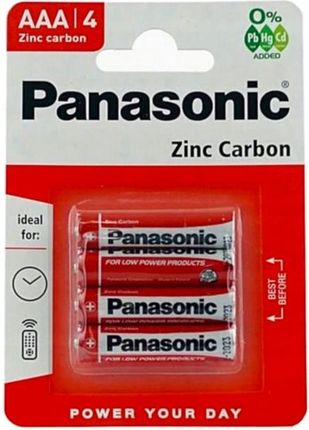 Panasonic Aaa R3 Zinc Carbon Zestaw 4 Szt Z1C74 Bateria Pana