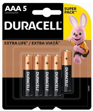 Duracell Bateria Alkaiczna Aaa Lr03 Lr3 - 5Szt