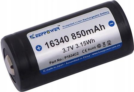 Keeppower Akumulator Icr 16340 - 850Mah 3,7V (Pcb)