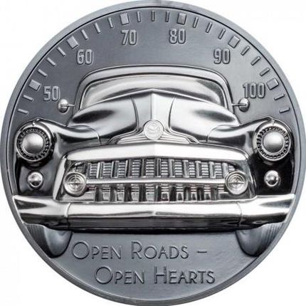 Classic Car Open Roads 2 Uncje Srebrna Moneta Kolekcjonerska
