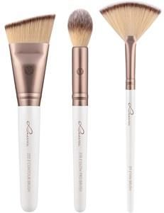 Luvia Cosmetics Brush Brush Set Prime Vegan Highlight &Amp; Contour Set Fan Brush + Glow Pro Brush + Contour Brush 1 Stk