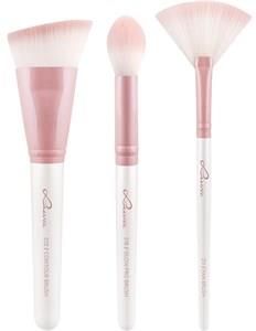 Luvia Cosmetics Brush Brush Set Prime Vegan Candy Highlight &Amp; Contour Set Fan Brush + Glow Pro Brush + Contour Brush 1 Stk