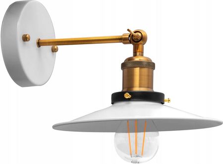 Toolight Lampa Ścienna Kinkiet Porto Loft Biała Sufitowa (Osw00263)