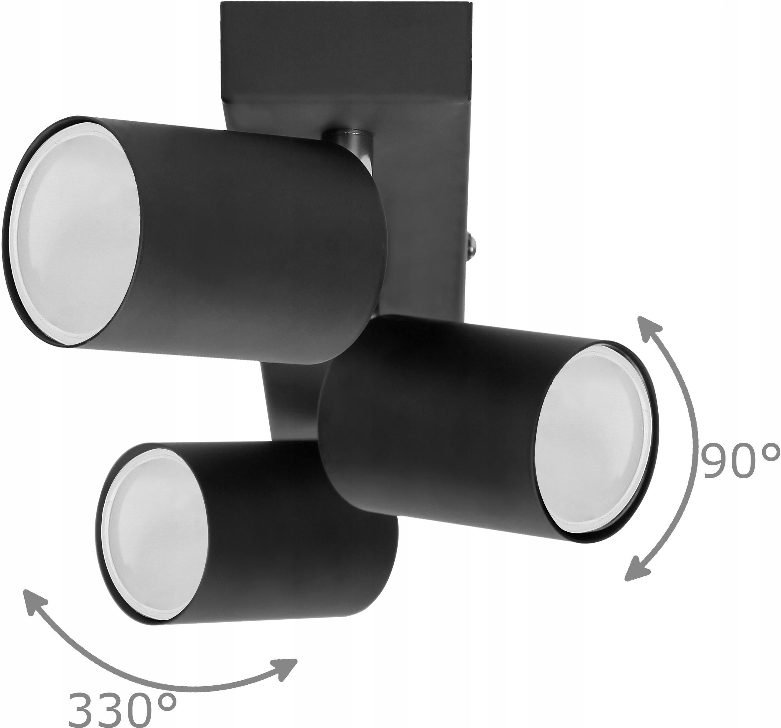 Lampa Adviti Lampa Sufitowa Kinkiet Ścienny Spot 3 Ruchomy Gu10 Opinie i atrakcyjne ceny na