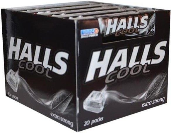 Halls Extra Strong Cukierki Miętowe 33,5G - zdjęcie 1 Halls Extra Strong Cukierki Miętowe 33,5G