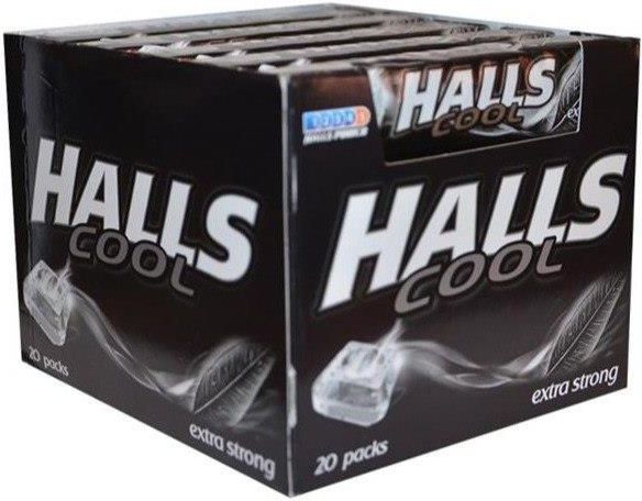 Halls Extra Strong Cukierki Miętowe 33,5G