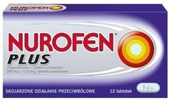 Leki przeciwbólowe Nurofen Plus 12 tabletek - zdjęcie 1