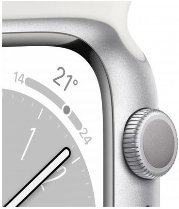 Apple Watch Series 8 45mm Srebrno/Biały/Aluminum (Mp6N3Fda)