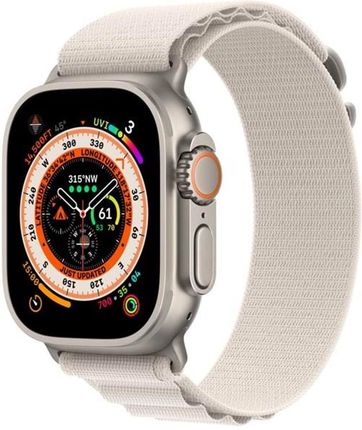 Apple Watch Ultra GPS Cellular 49mm Titanium/Starlight Alpine (Mqfq3Dha)