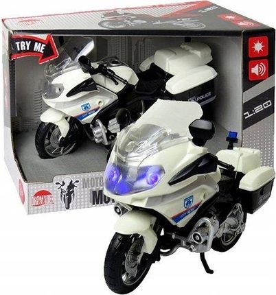 Dromader Motocykl Policyjny Motor Światło Dźwięk Policja