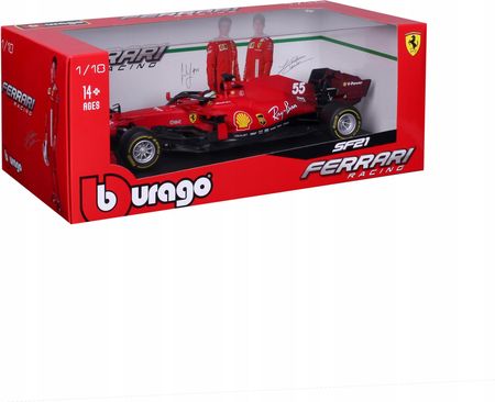 Bburago Bolid F1 Ferrari Sf21 Sainz 1:18 16809