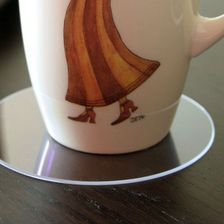 Zdjęcie Podkładka pod kubek przezroczysta, okrągła 10cm - Sulejów