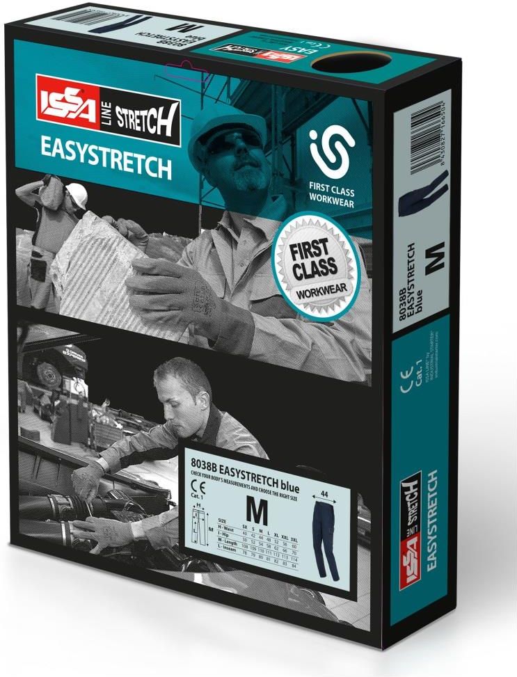 Industrial Starter Issa Easystretch 8038B Spodnie Bojówki 6 Kieszeni