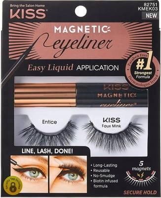 Kiss zestaw rzęsy magnetyczne + eyeliner Kit 03