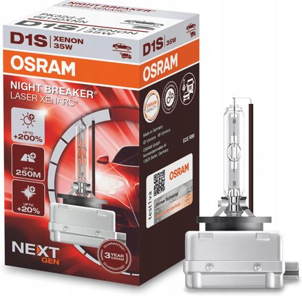 Osram D1S Night Breaker Laser 220% Next Gen 66140Xnn
