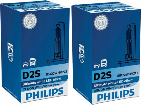 Philips D2S White Vision Xenon Żarnik 5000K 85122Whv2C1