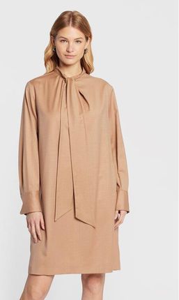 Fabiana Filippi Sukienka codzienna ABD222B734 Brązowy Regular Fit
