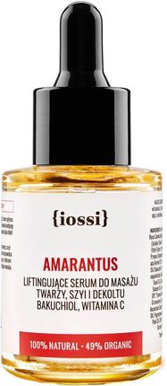 Iossi Amarantus Ujędrniająco Liftingujące Serum Do Masażu Twarzy Z Bakuchiolem I Witaminą C 30 ml