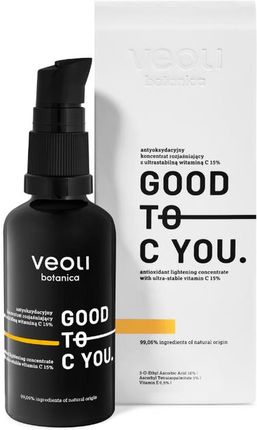 Veoli Botanica Good To C You Antyoksydacyjny Koncentrat Rozjaśniający Z Ultrastabilną Witaminą C 15% 40 ml