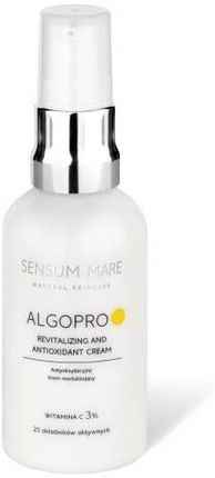 Sensum Mare Algopro Antyoksydacyjny Krem Rewitalizujący Z Witaminą C 3% 50 ml