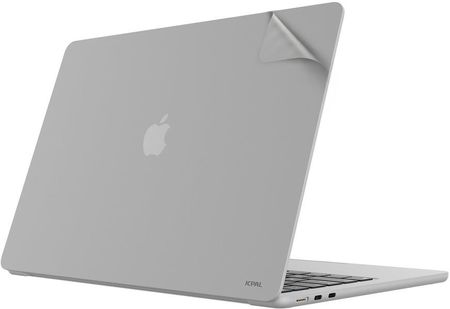 JCPal MacGuard 2in1 Skin Set - Folia do MacBook Air 13" M2 Silver