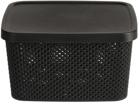 Storage Solutions Pudełko Z Pokrywką Koszyk Na Drobiazgi Pojemnik Czarny (271001502)