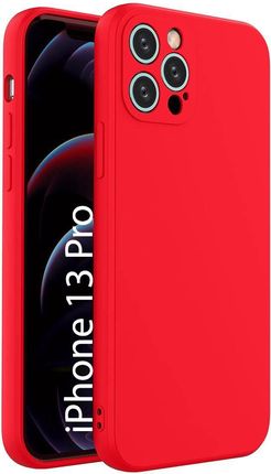 Smart-Tel Etui Case Czerwony Liquid Silicon Do Iphone 13 Pro