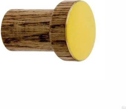 Dot Manufacture Wieszak Ścienny Simple Drewniany Emaliowany Żółty Olej Przyciemniający (W_04Zoop)