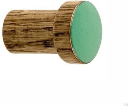 Dot Manufacture Wieszak Ścienny Simple Drewniany Emaliowany Zielony Olej Przyciemniający (W_04Ziop)