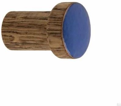 Dot Manufacture Wieszak Ścienny Simple Drewniany Emaliowany Niebieski Ciepły Olej Przyciemniający (W_04Ncop)
