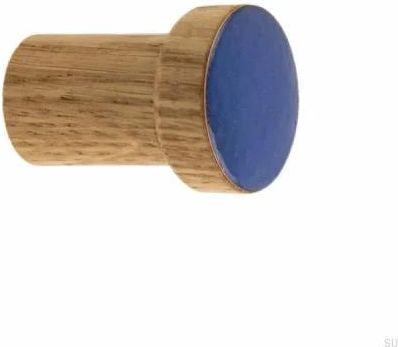 Dot Manufacture Wieszak Ścienny Simple Drewniany Emaliowany Niebieski Ciepły Olej Bezbarwny Półmat (W_04Ncobp)