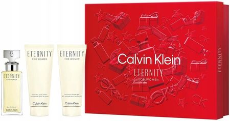 Calvin Klein Eternity Zestaw Woda Perfumowana 50ml + Balsam Do Ciała 100ml + Żel Pod Prysznic 100ml