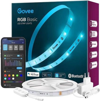 Govee Taśma LED Strip Light Wi-Fi, RGB 5m H615A 