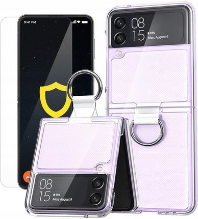 Spacecase Etui Case Do Galaxy Z Flip 4 Clear Ring + Folia