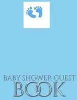 Baby Boy Foot Prints Stylish Shower Guest Book - Michael Huhn Sir