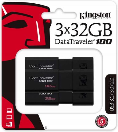 Kingston Dt100G3 32GB 3 Szt (DT100G332GB3P)