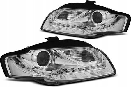 Junyan Lampy Reflektory Audi A4 B7 04-08 Chrome Led Lpaue4