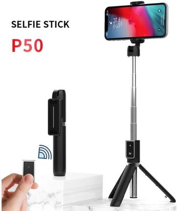 Uchwyt Selfie Stick + Tripod Na Telefon Bluetooth P50