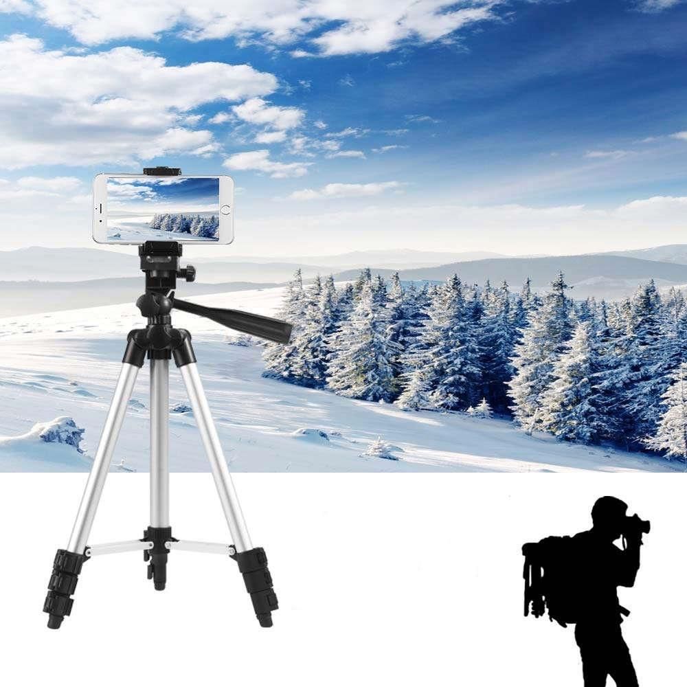 Statyw Tripod Alogy Lekki Z Pilotem I Torbą Uchwyt Na Smartfon, Telefon, Aparat Do Zdjęć 105Cm 4W1