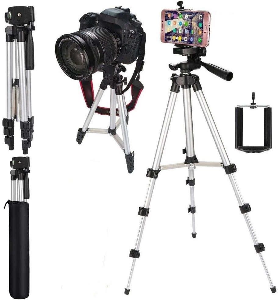 Statyw Tripod Alogy Lekki Z Pilotem I Torbą Uchwyt Na Smartfon, Telefon, Aparat Do Zdjęć 105Cm 4W1