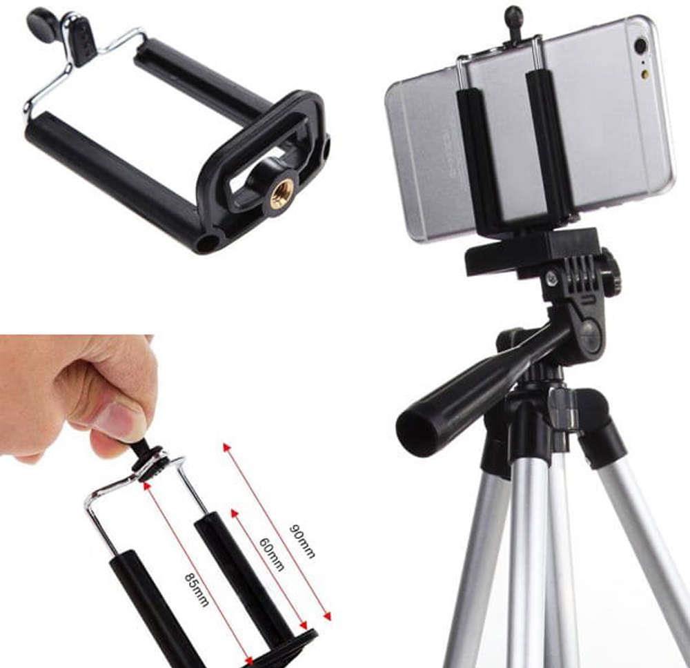 Statyw Tripod Alogy Lekki Z Pilotem I Torbą Uchwyt Na Smartfon, Telefon, Aparat Do Zdjęć 105Cm 4W1