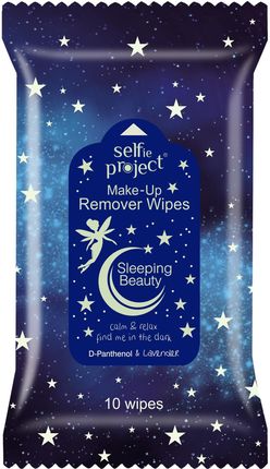 Selfie Project, Sleeping Beauty Make-Up Remover Wipes, 10 Szt.