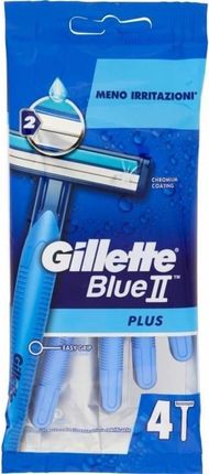 Gillette Blue Ii Plus Jednorazowe Maszynki Do Golenia Dla Mężczyzn 4Szt 