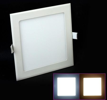 Panel, plafon ledowy LED 6W/230V kwadratowy podtynkowy biały zimny (ok 6000k)