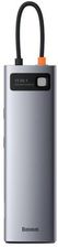 Hub 11w1 Baseus Metal Gleam Series, USB-C do 3x USB 3.0 + 2x HDMI + USB-C PD + Ethernet RJ45 + microSD/SD + VGA + AUX