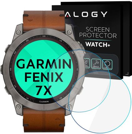 2X Szkło Hartowane Ochronne Na Zegarek Garmin Fenix 7X Alogy Screen Protector Watch+