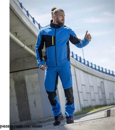 Ardon 4Xstretch Męska Bluza Robocza Stretch Funkcjonalne Wstawki Ekstremalnie Wytrzymały Materiał Tabiflex® 98% Niebieski H6080L