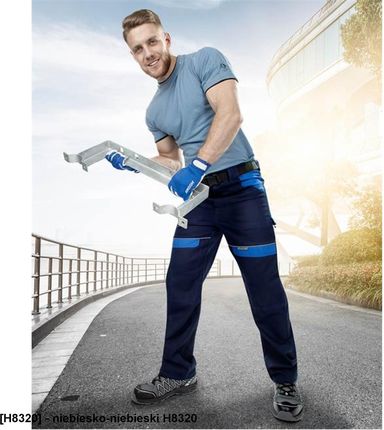 Ardon Cool Trend Klasyczne Spodnie Robocze Męskie Do Pasa O Sportowym Kroju Niebiesko Niebieski H8320 42
